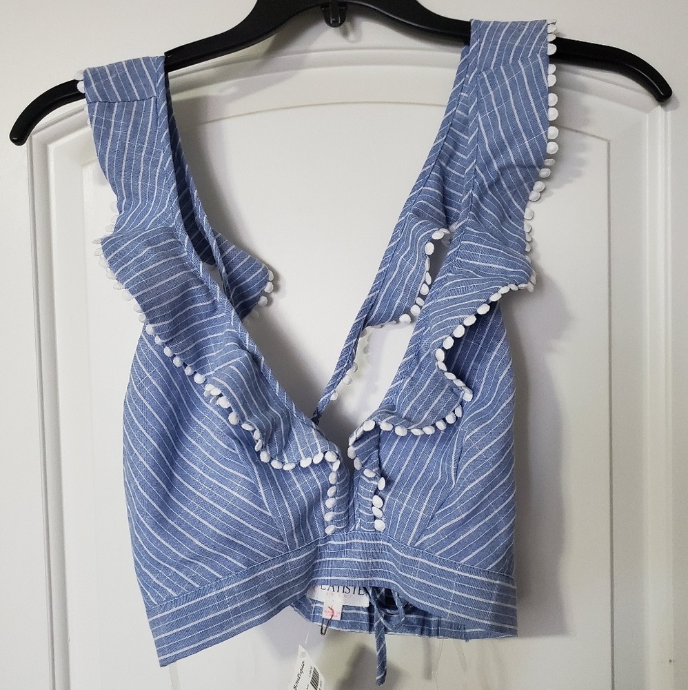 Denim crop top